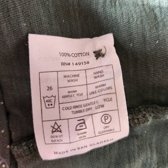 Craft + Flow boys pine Green long sleeve constellation shirt Henley 100% cotton - Picture 4 of 5